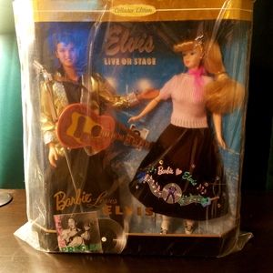 1996 Barbie Loves Elvis Live on Stage gift set